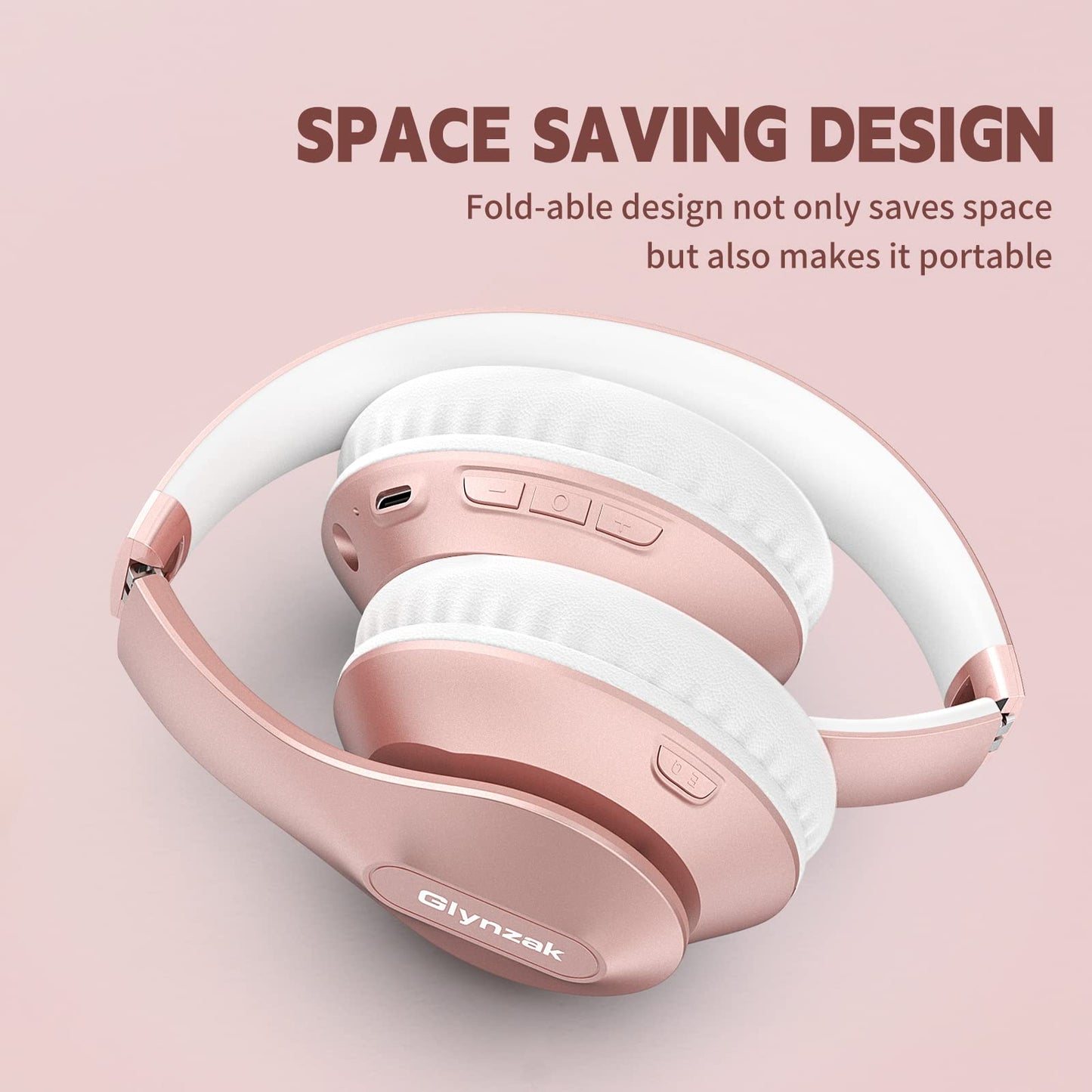 Wireless Bluetooth Headphones Over Ear V6.0 HiFi Stereo with Mic