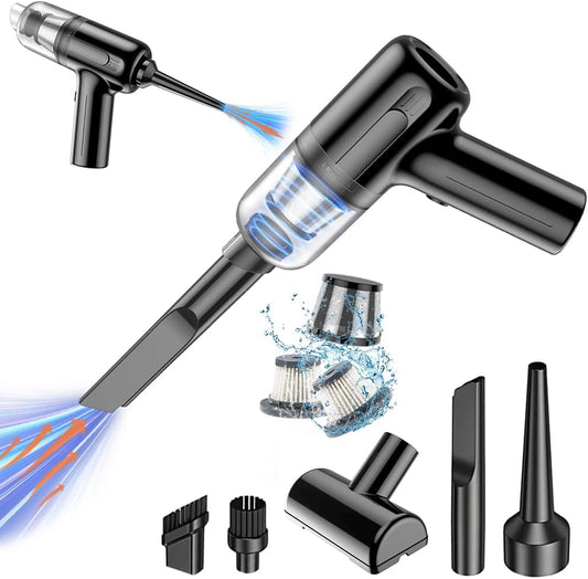 Wireless Handheld Car Vacuum Cleaner with Washable Filters for Car Home Office Pet (Black)