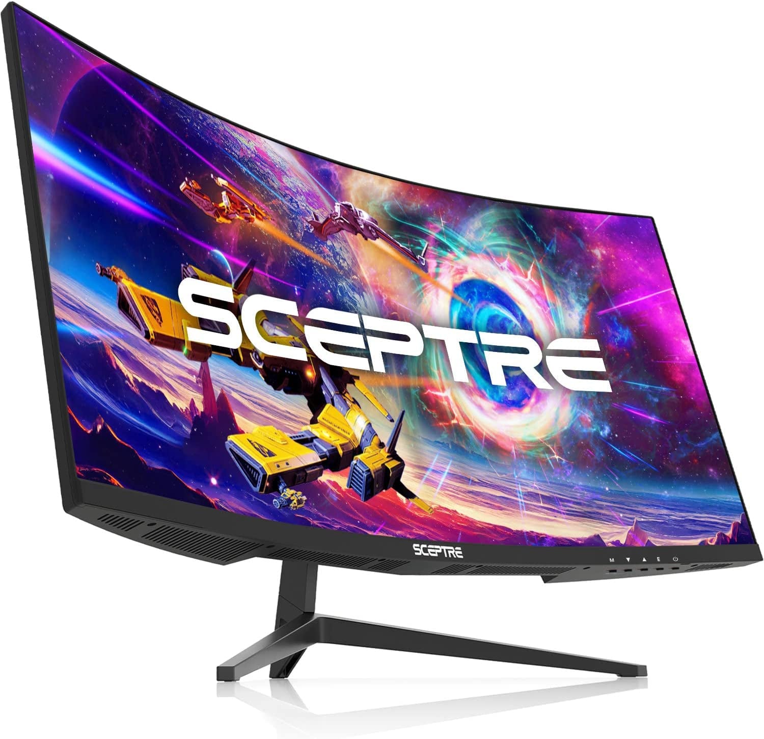 30-Inch Curved Gaming Monitor HDMI Build-In Speakers, Metal Black