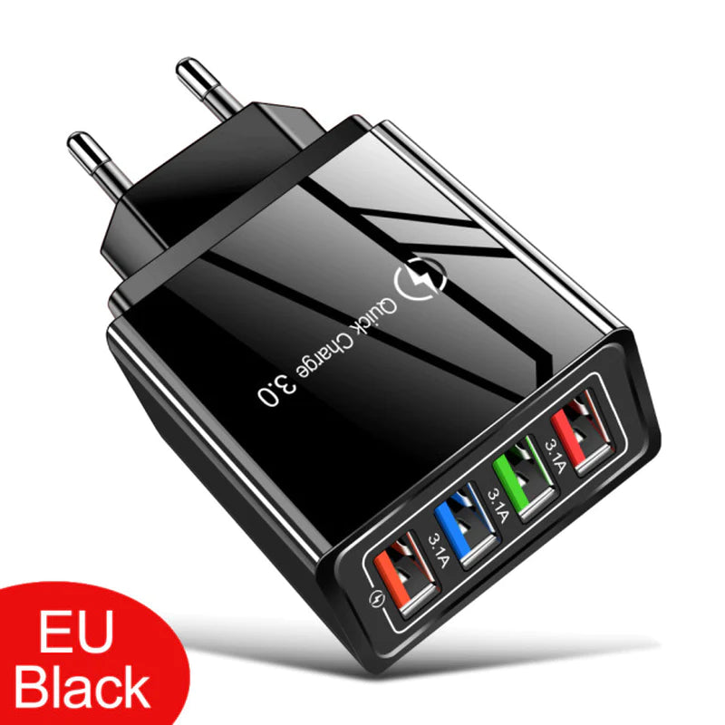 EU/US Plug USB Charger Quick Charge 3.0 for Phone Adapter for Iphone 12 Pro Max Tablet Portable Wall Mobile Charger Fast Charger