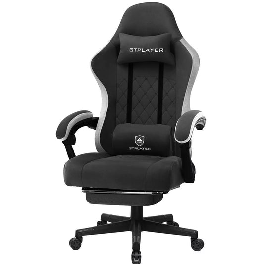 GTPLAYER Gaming Chair Fabric Linkage Armrests Ergonomic 