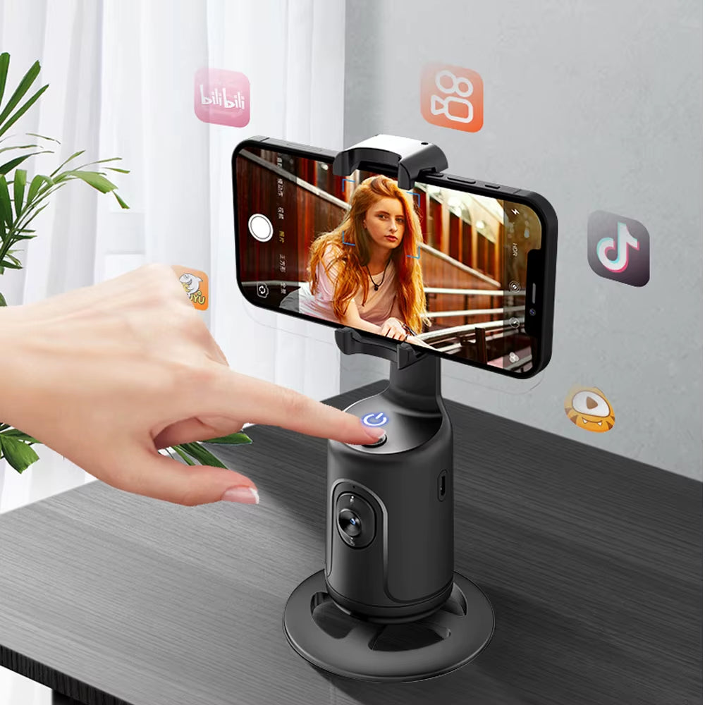 AI Smart Gimbal 360° Auto Face Tracking Phone Holder 
