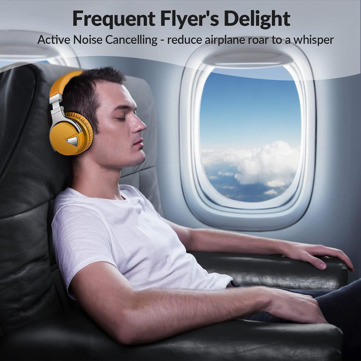 Million Sold 10 Years Classic E7 Active Noise Cancelling Headphones with Upgraded Noise Cancellation, Bluetooth Headphones Wireless with HD Sound Vivid Deep Bass, for Home Office Travel Gift Pcs