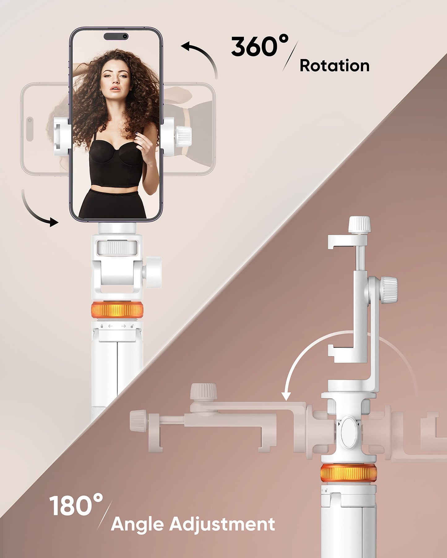 EUCOS 62" Phone Tripod, Selfie Stick with Remote | Extendable Phone Stand Compatible with iPhone/Android