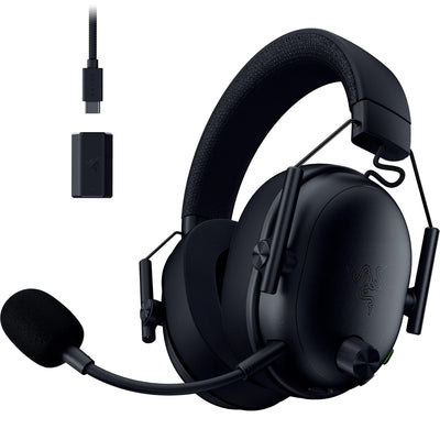 Razer BlackShark V3 Wireless Gaming Headset for PC: 50mm Drivers - Super Wideband Mic - 2.4 GHz, Bluetooth, USB - Works with Mac, PS5, Nintendo Switch, Smartphone - 70 Hr Battery - Black