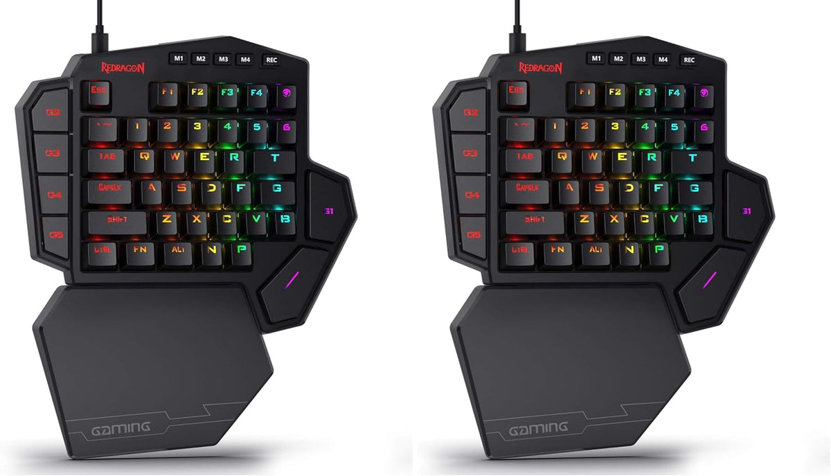 Redragon K585 Wired One-Handed RGB Gaming Keypad, Tactical 42-Key Layout