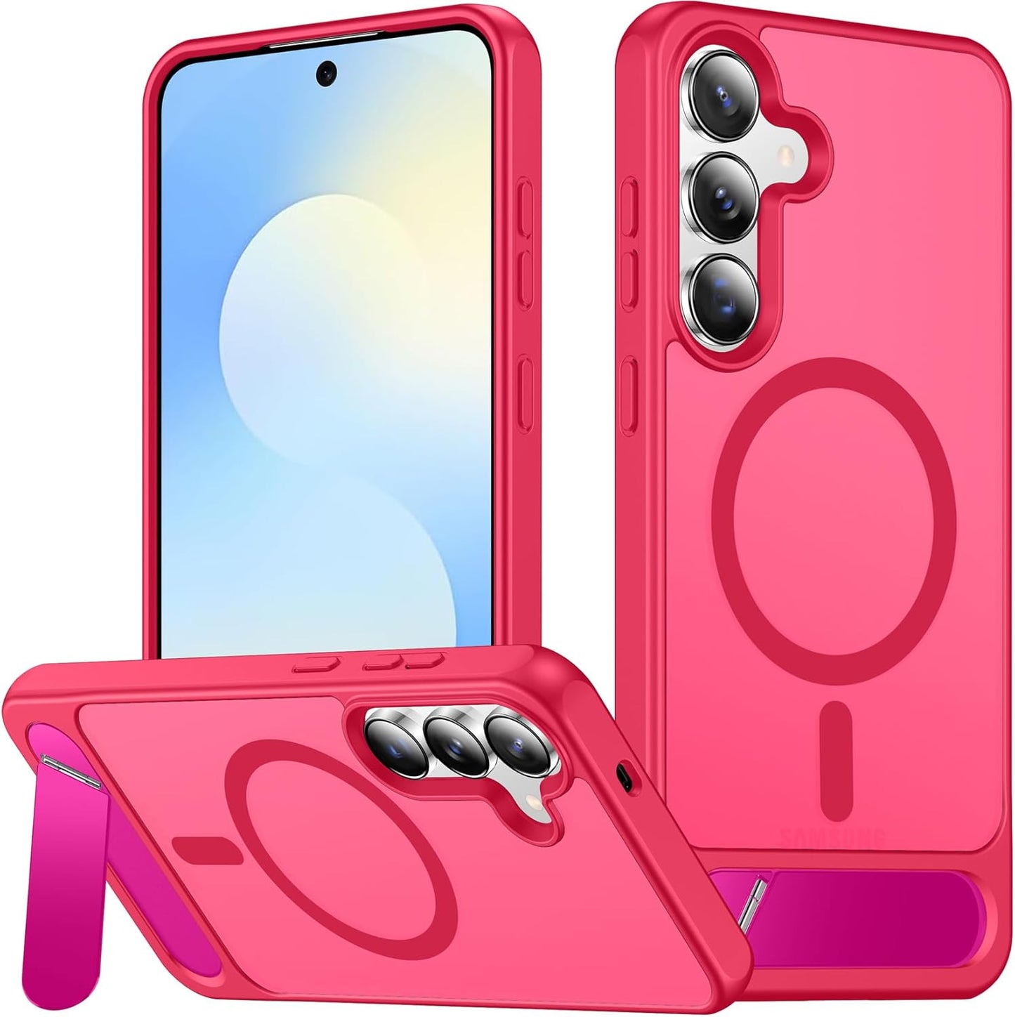 SPIDERCASE Magnetic for Samsung Galaxy S26 Ultra Case,[Built-in Invisible Kickstand][Compatible with Magsafe] Slim Translucent Matte Phone Case for S26 Ultra 6.9'', Purple