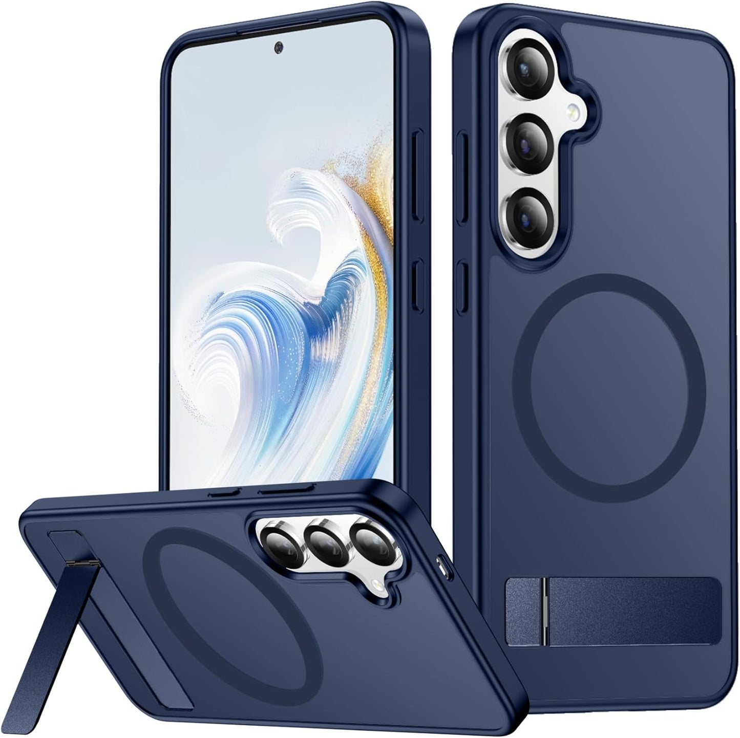 SPIDERCASE Magnetic for Samsung Galaxy S26 Ultra Case,[Built-in Invisible Kickstand][Compatible with Magsafe] Slim Translucent Matte Phone Case for S26 Ultra 6.9'', Purple