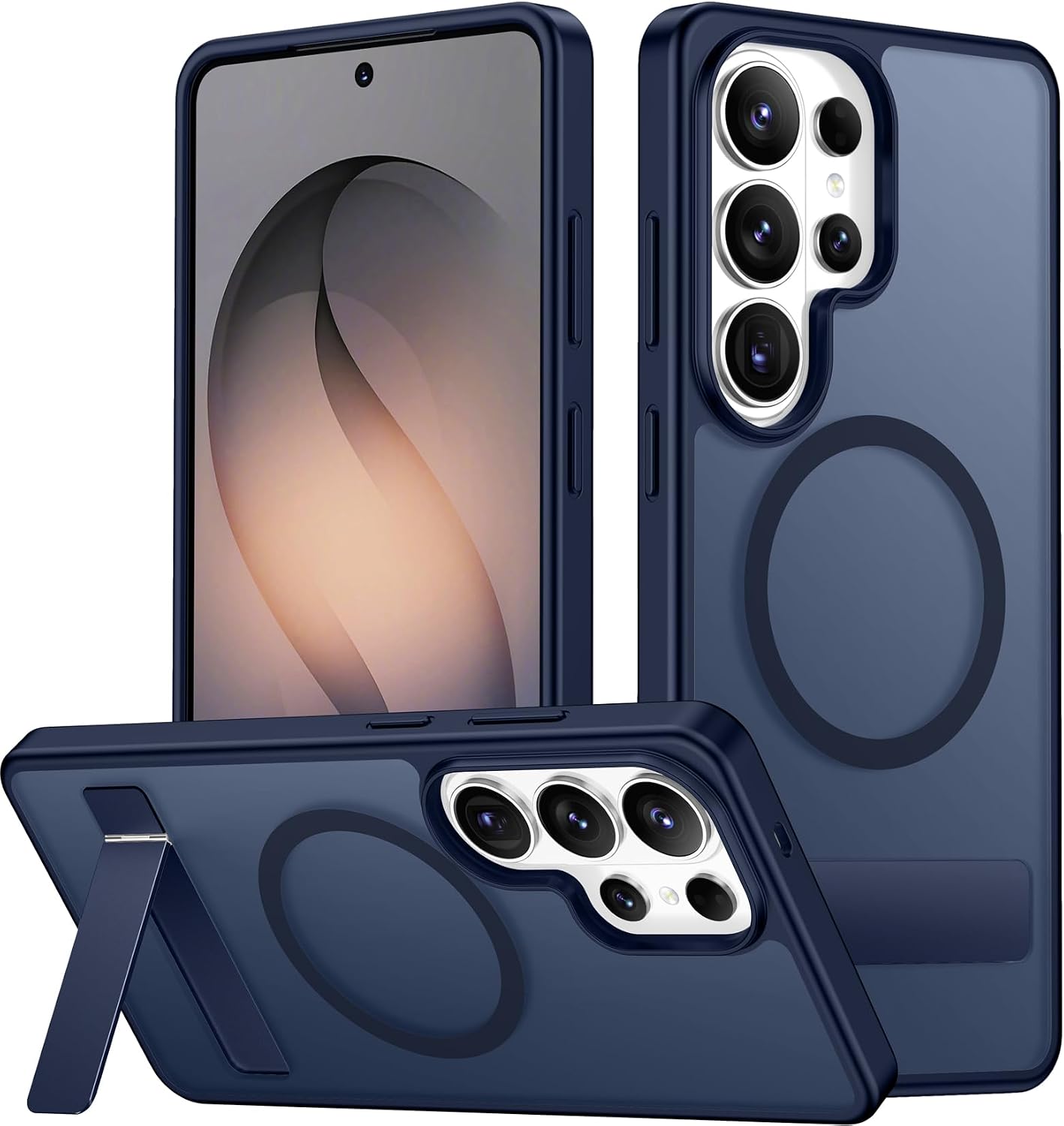 SPIDERCASE Magnetic for Samsung Galaxy S26 Ultra Case,[Built-in Invisible Kickstand][Compatible with Magsafe] Slim Translucent Matte Phone Case for S26 Ultra 6.9'', Purple