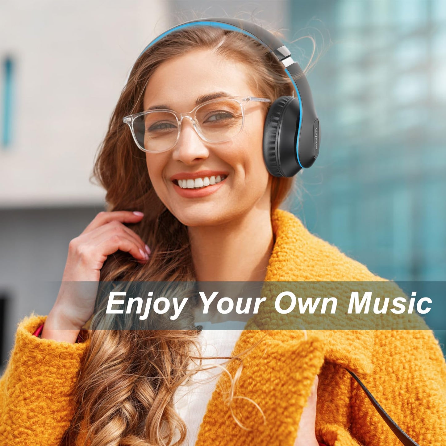 Wireless Bluetooth Headphones Over Ear V6.0 HiFi Stereo with Mic