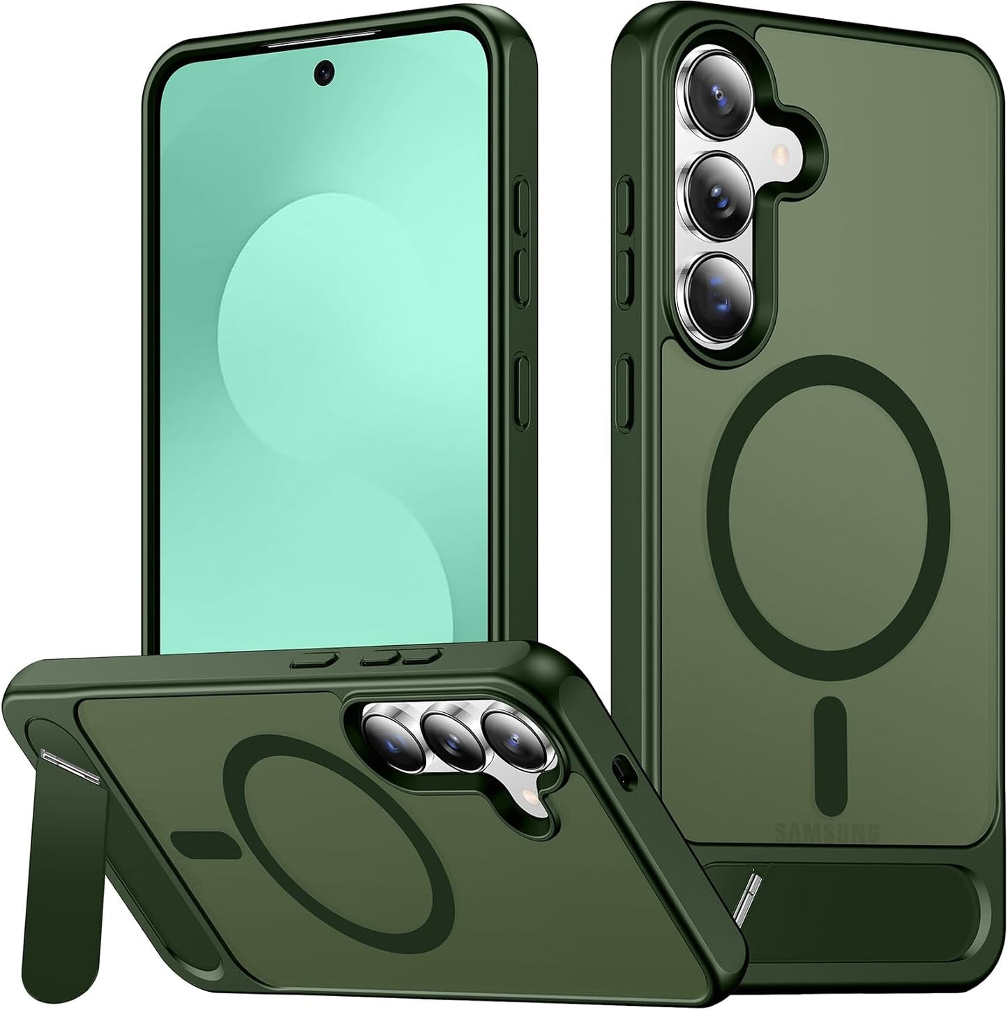 SPIDERCASE Magnetic for Samsung Galaxy S26 Ultra Case,[Built-in Invisible Kickstand][Compatible with Magsafe] Slim Translucent Matte Phone Case for S26 Ultra 6.9'', Purple