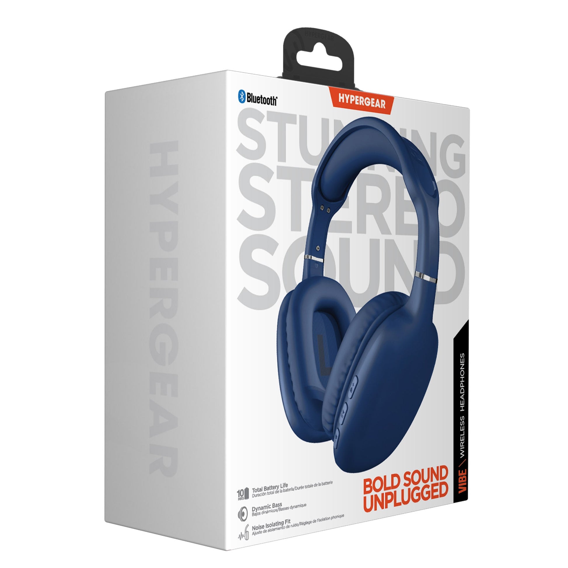Hypergear VIBE Wireless Bluetooth Headphones W Extended Battery Life