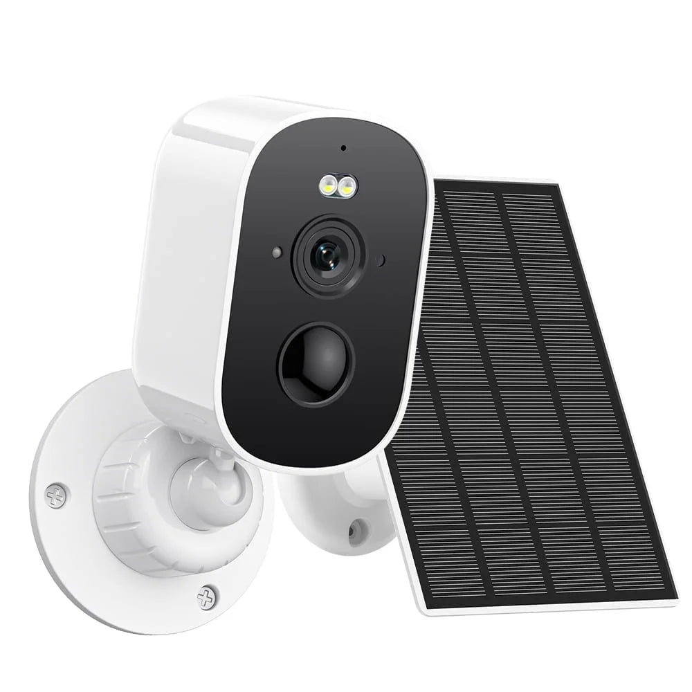 2K 4MP Security Cameras Wireless Outdoor, IP65 Waterproof Rechargeable Battery Powered Wifi Camera Home Surveillance System with PIR Motion Detection, Color Night Vision, 2-Way Talk, Cl-Oud/Sd Card