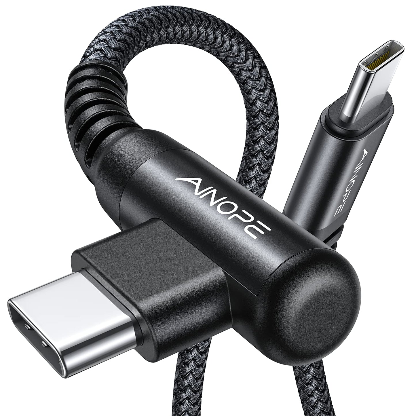 AINOPE USB C to USB C Cable (60W 2Pack 6.6ft) C to C Cable Fast Charging