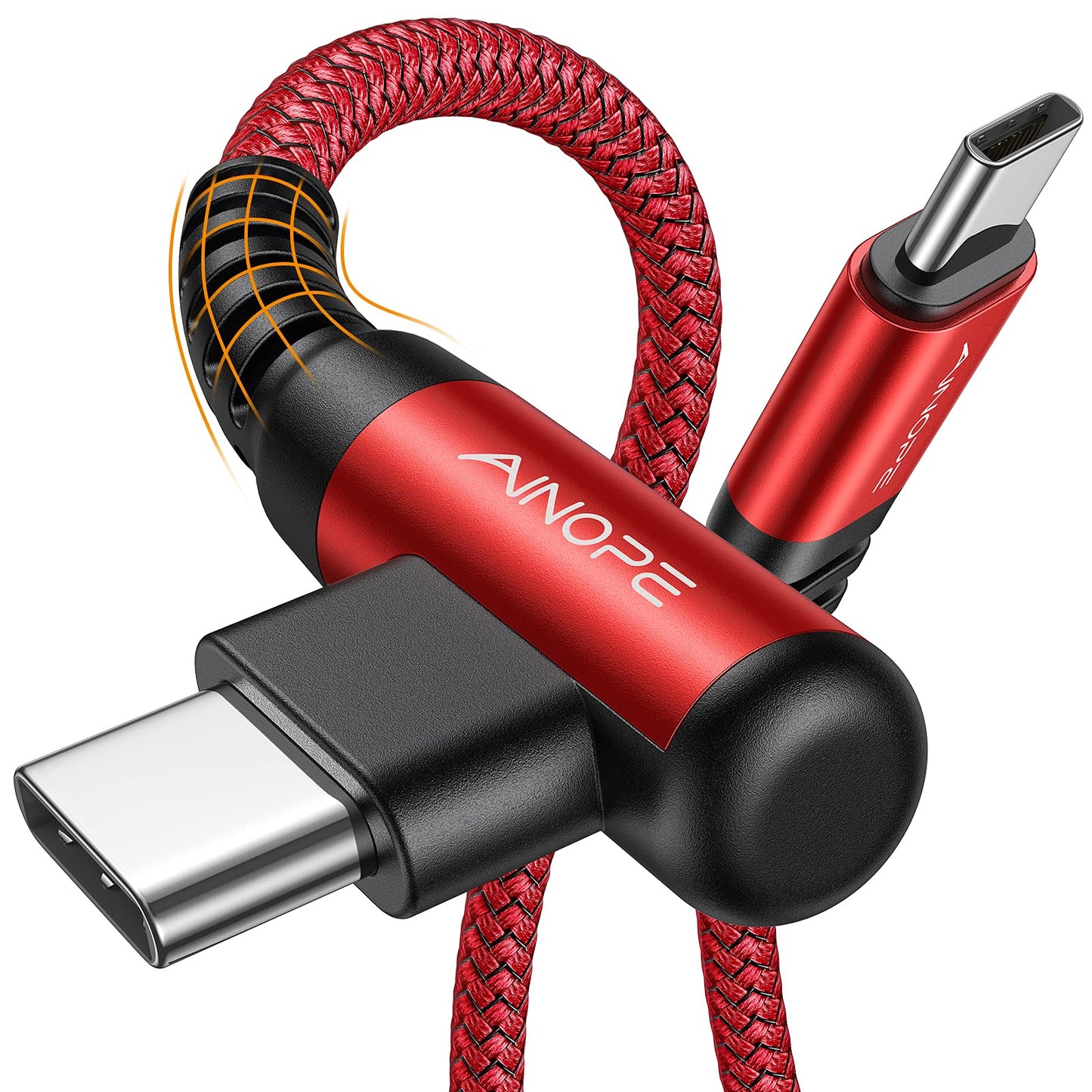 AINOPE USB C to USB C Cable (60W 2Pack 6.6ft) C to C Cable Fast Charging