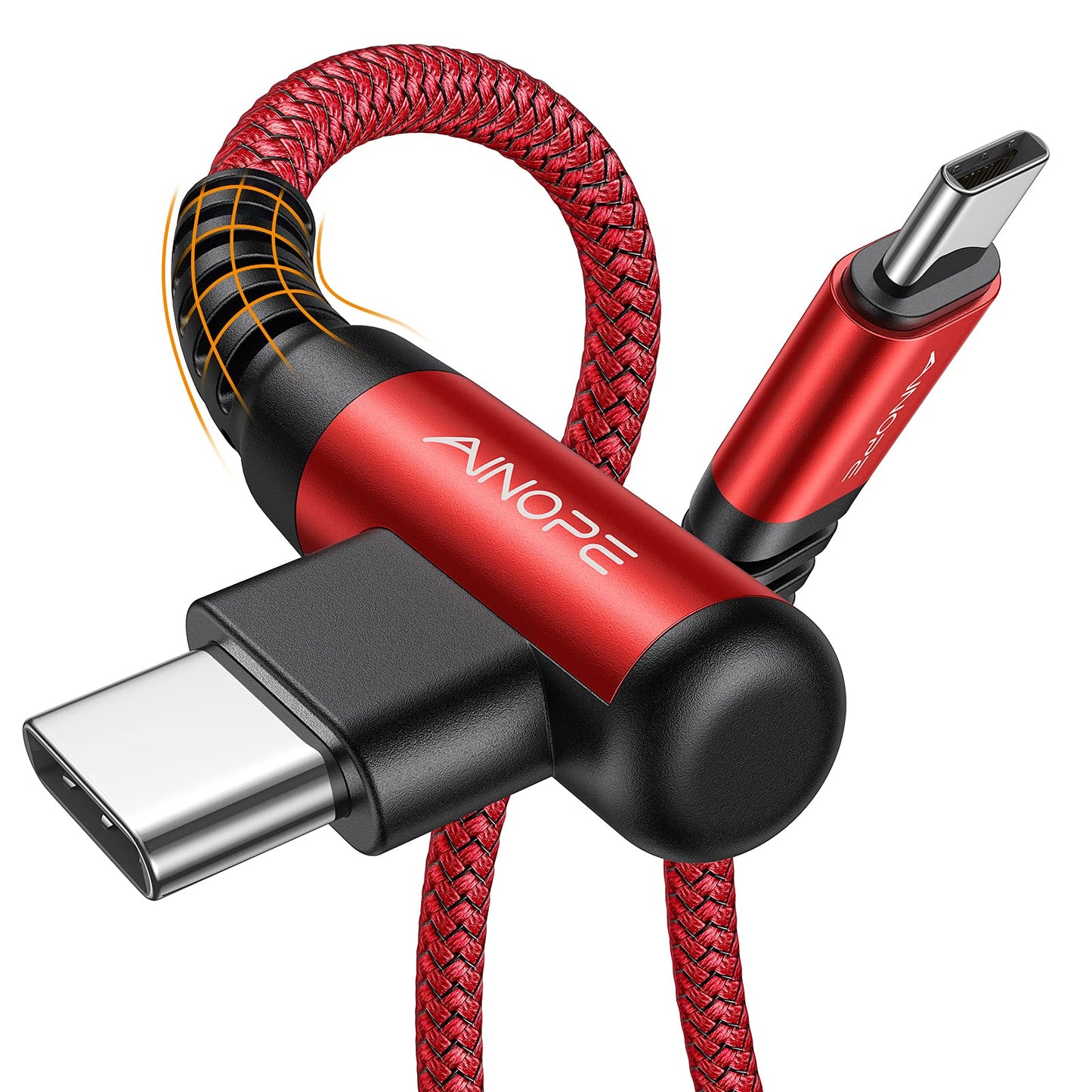 AINOPE USB C to USB C Cable (60W 2Pack 6.6ft) C to C Cable Fast Charging