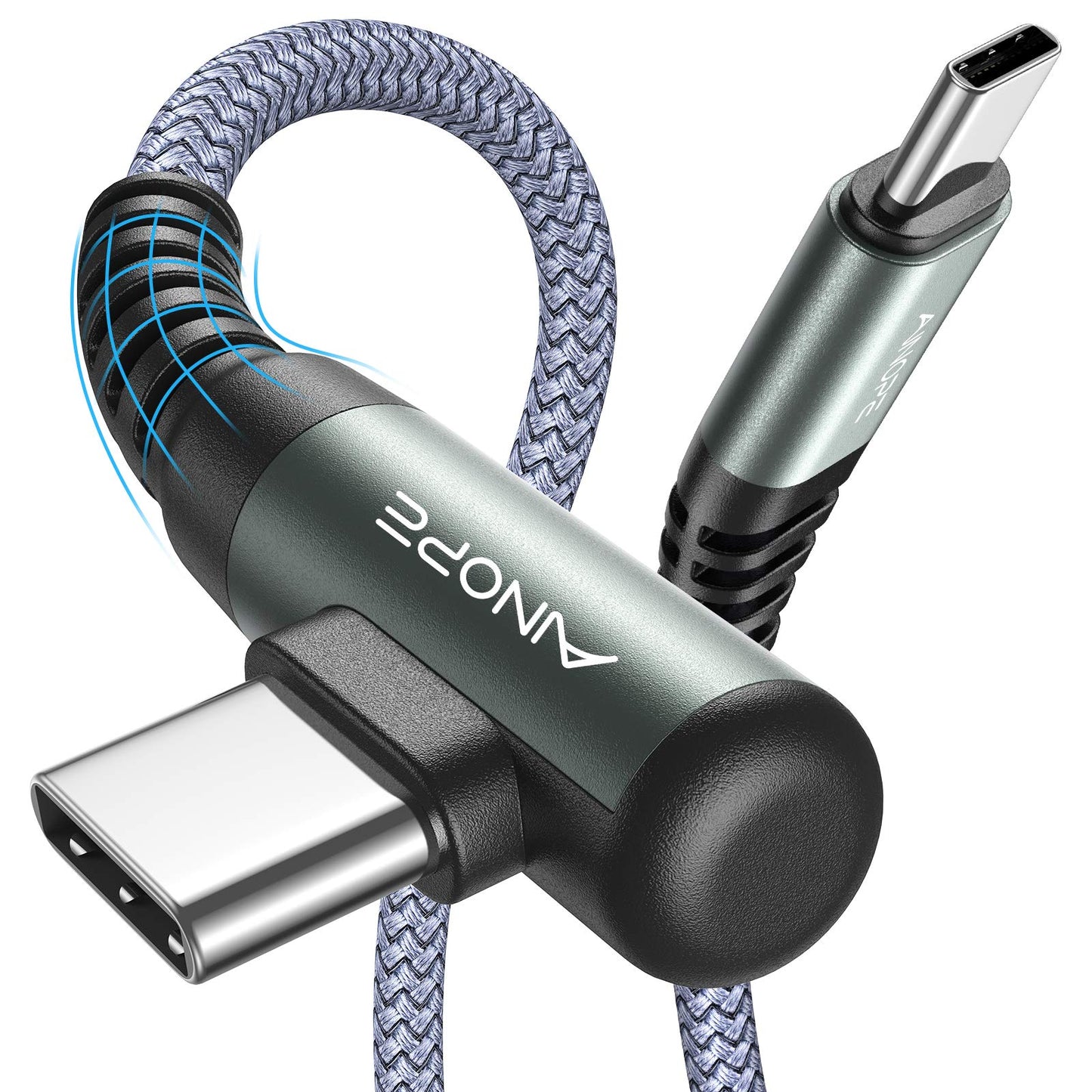 AINOPE USB C to USB C Cable (60W 2Pack 6.6ft) C to C Cable Fast Charging