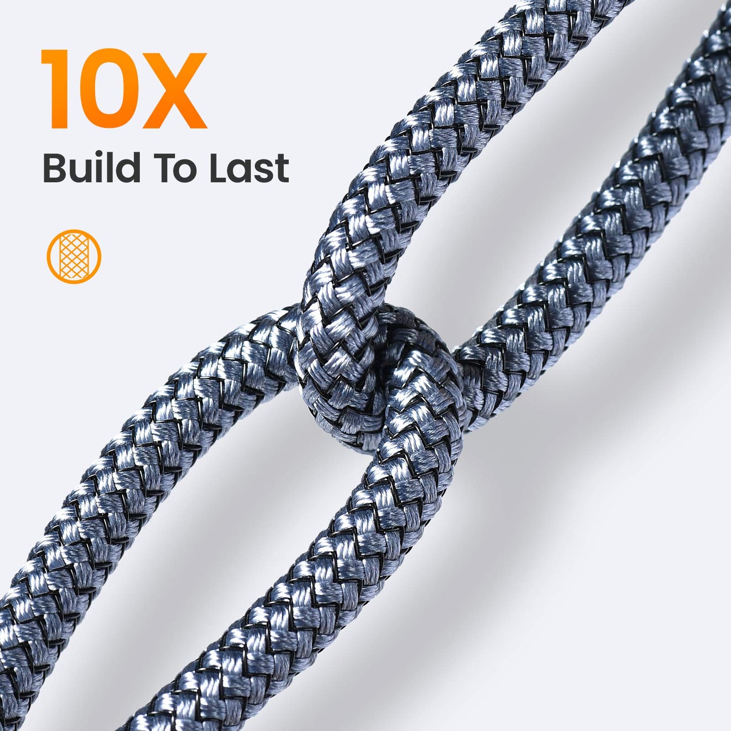 AINOPE 2-Pack Type C Charging Cable 3.1A Fast Charge, Right Angle [6.6ft+6.6ft] USB C Cable, Durable Nylon Braided Type C Charging Cable Fast Charge Compatible Galaxy S10 S9 S21, LG V30,V20,G6