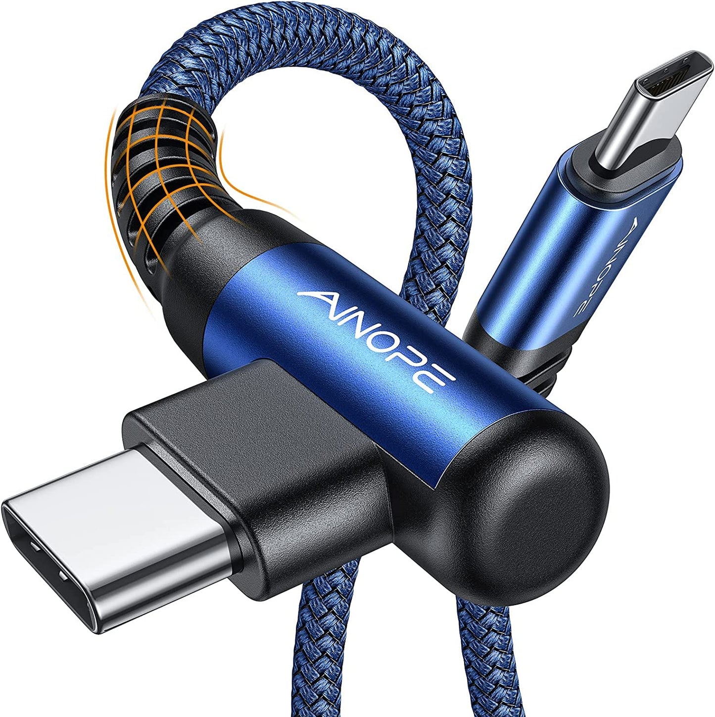 AINOPE USB C to USB C Cable (60W 2Pack 6.6ft) C to C Cable Fast Charging