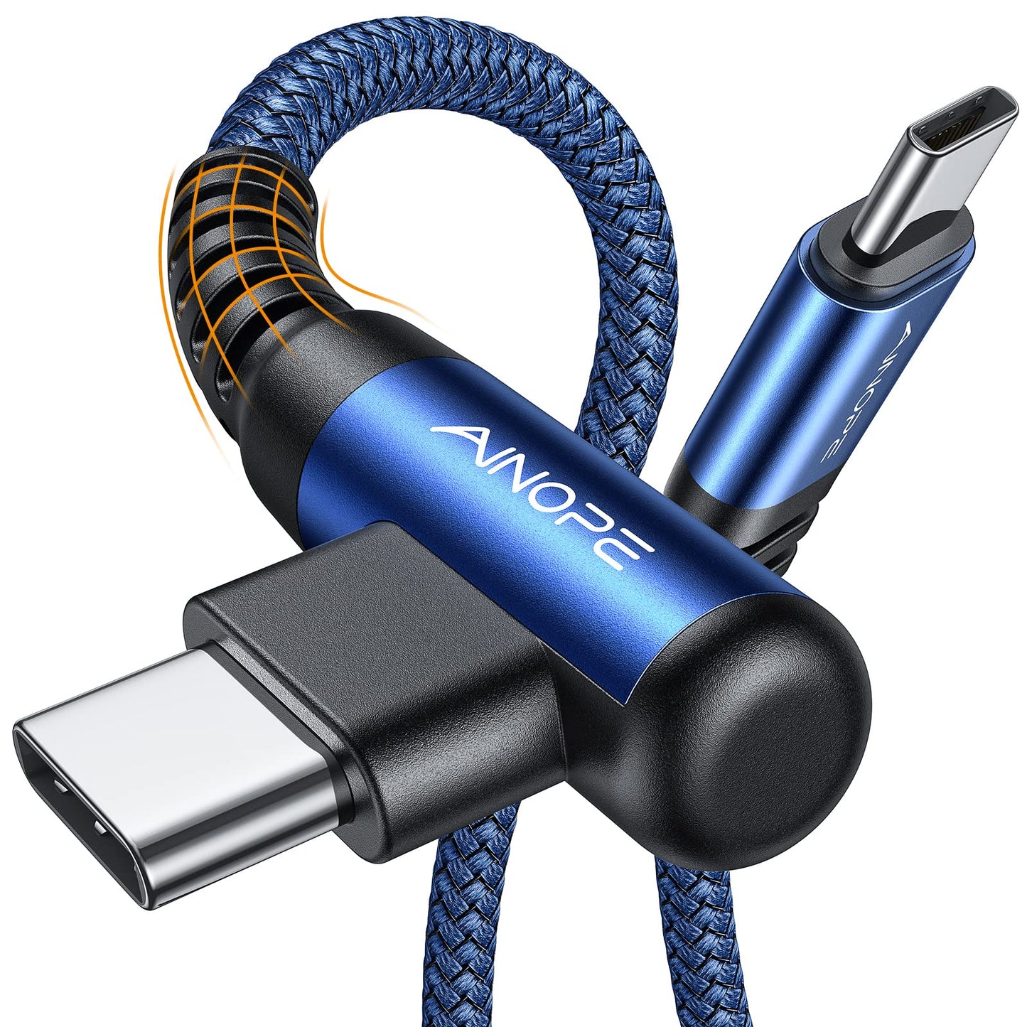 AINOPE USB C to USB C Cable (60W 2Pack 6.6ft) C to C Cable Fast Charging