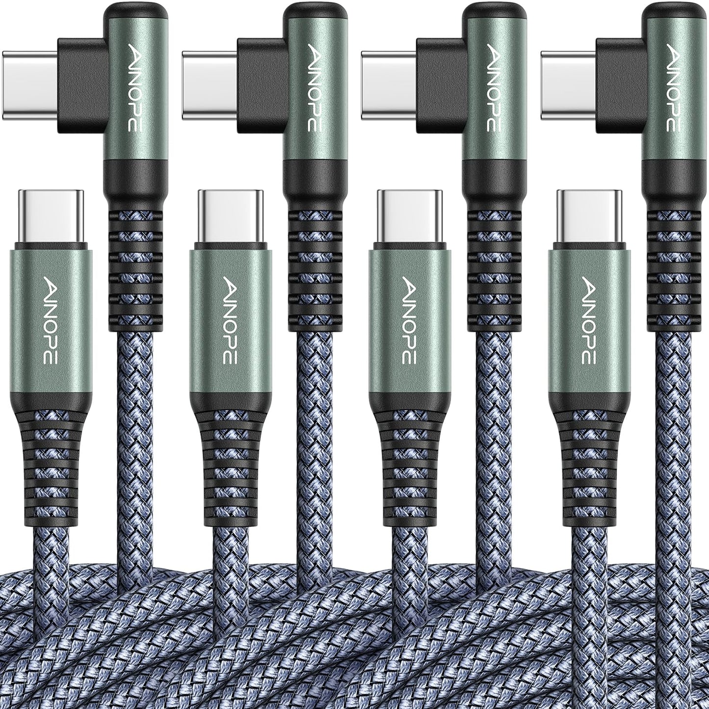 AINOPE USB C to USB C Cable (60W 2Pack 6.6ft) C to C Cable Fast Charging