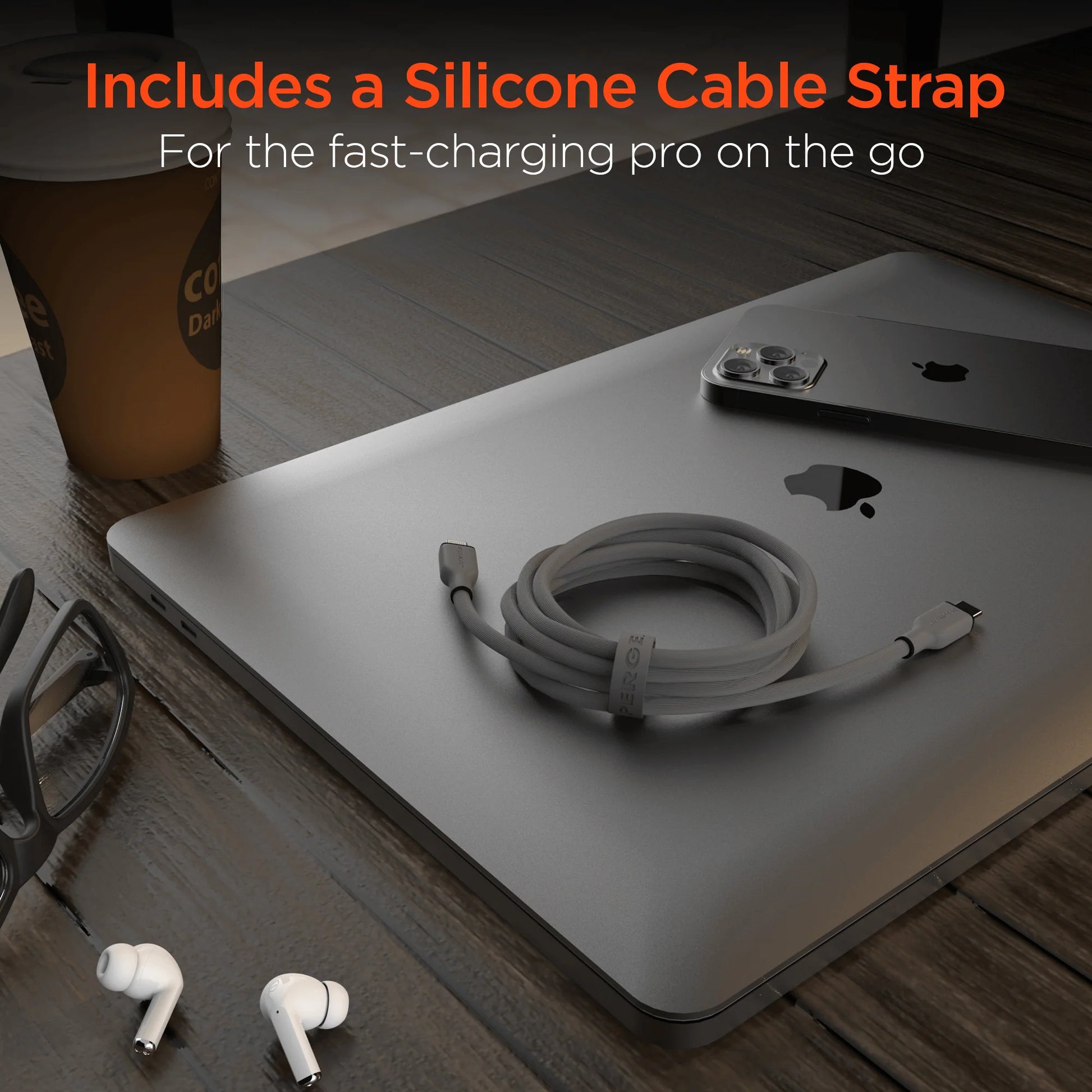 Hypergear Flexi PRO USB-C to Lightning Cable 10Ft