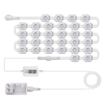 45M RGB LED Outdoor String Lights with APP Control and Scene Modes