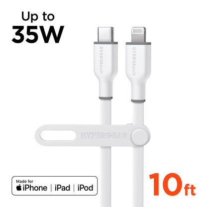 Hypergear Flexi PRO USB-C to Lightning Cable 10Ft