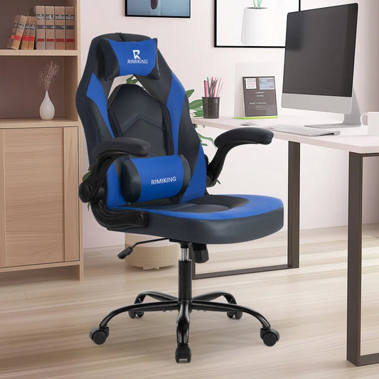Shelby Series Ergonomic Gaming Chair, Adjustable, Lumbar Support, Heavy-Duty, 275 lbs. Weight Capacity