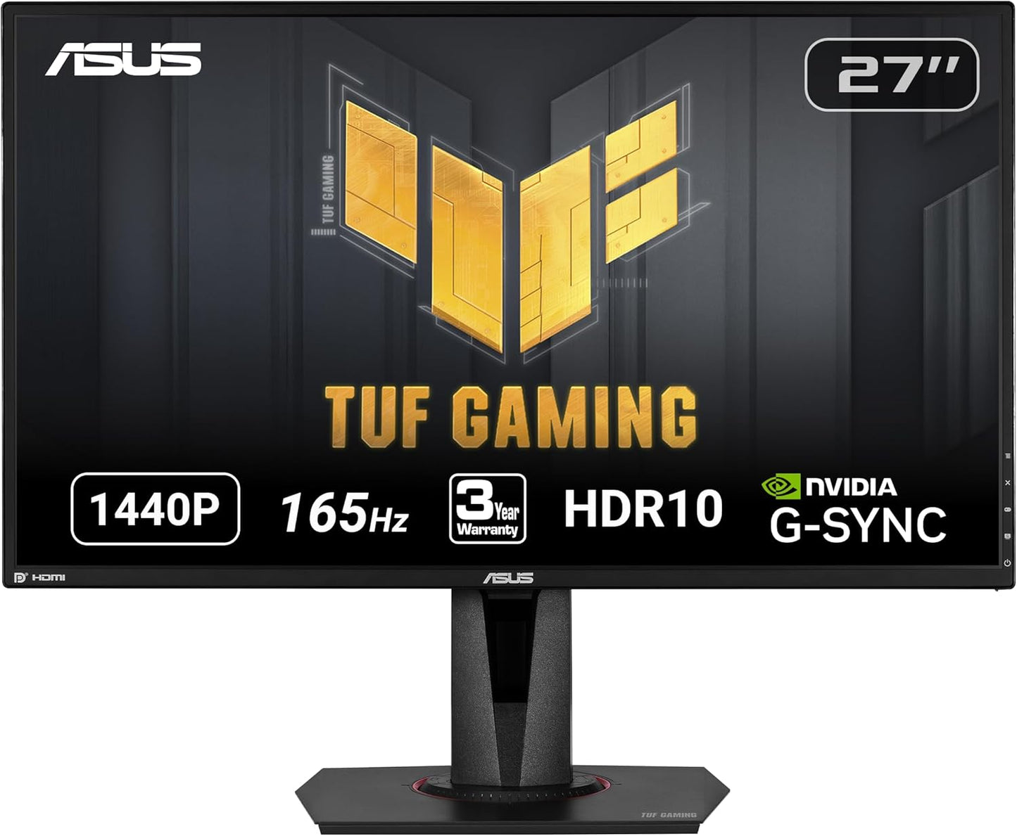 27" 2K HDR Gaming Monitor - QHD (2560 X 1440),  Extreme Low Motion Blur, Speaker, G-SYNC Compatible, Black