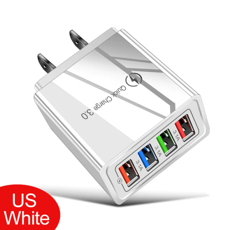 EU/US Plug USB Charger Quick Charge 3.0 for Phone Adapter for Iphone 12 Pro Max Tablet Portable Wall Mobile Charger Fast Charger