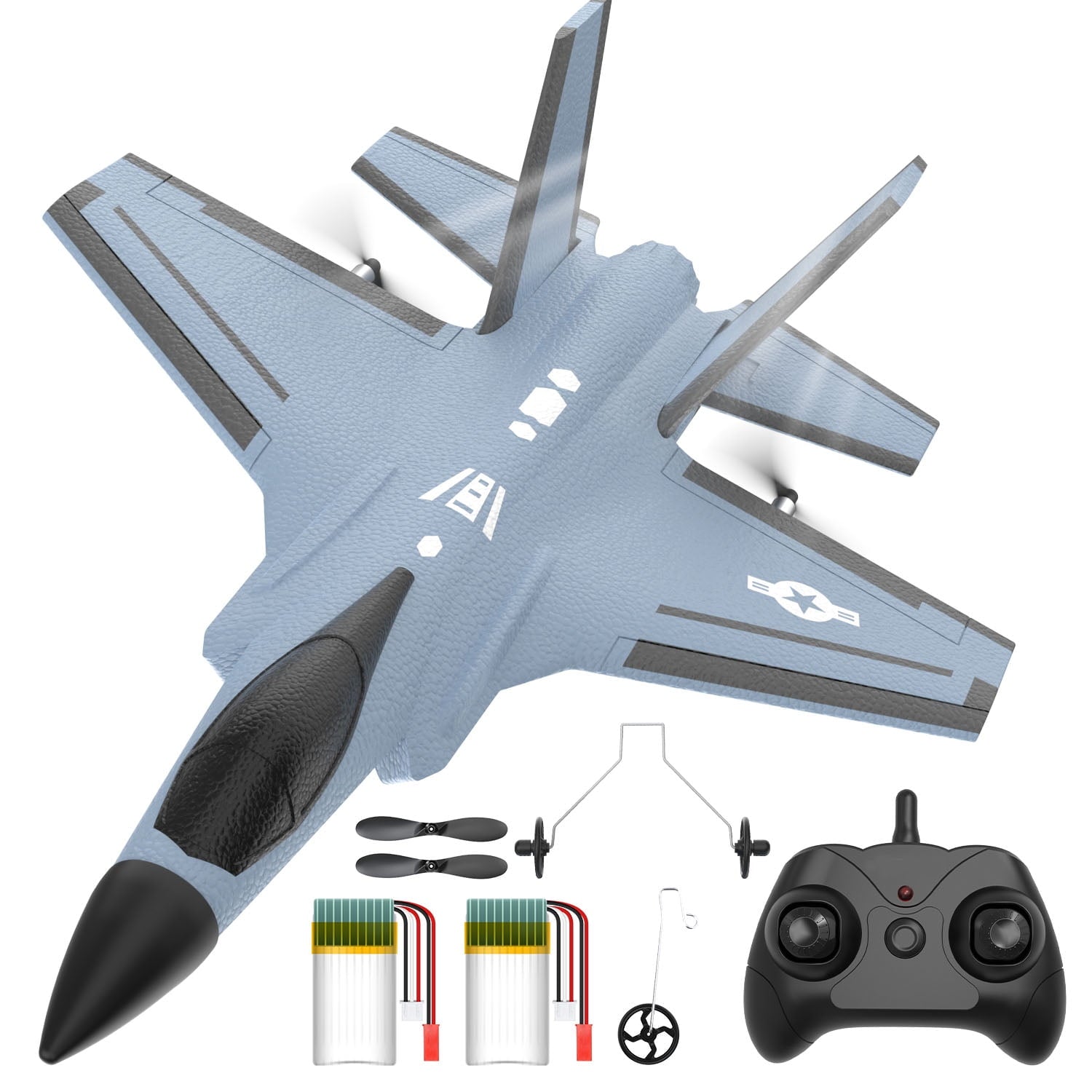 F35 Foam RC Airplane for Beginner, 2 Channels 2.4 GHZ RC Plane Toy
