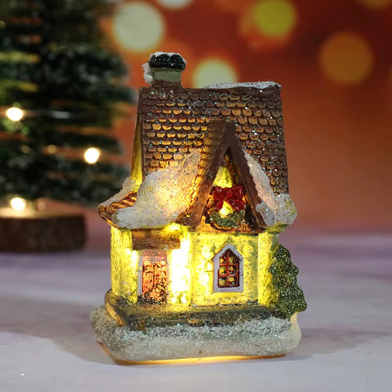 Christmas House Light Decorations for Home Ornaments Kids Xmas Gift New Year 2025 Navidad Decor Bedroom Night Light with Battery