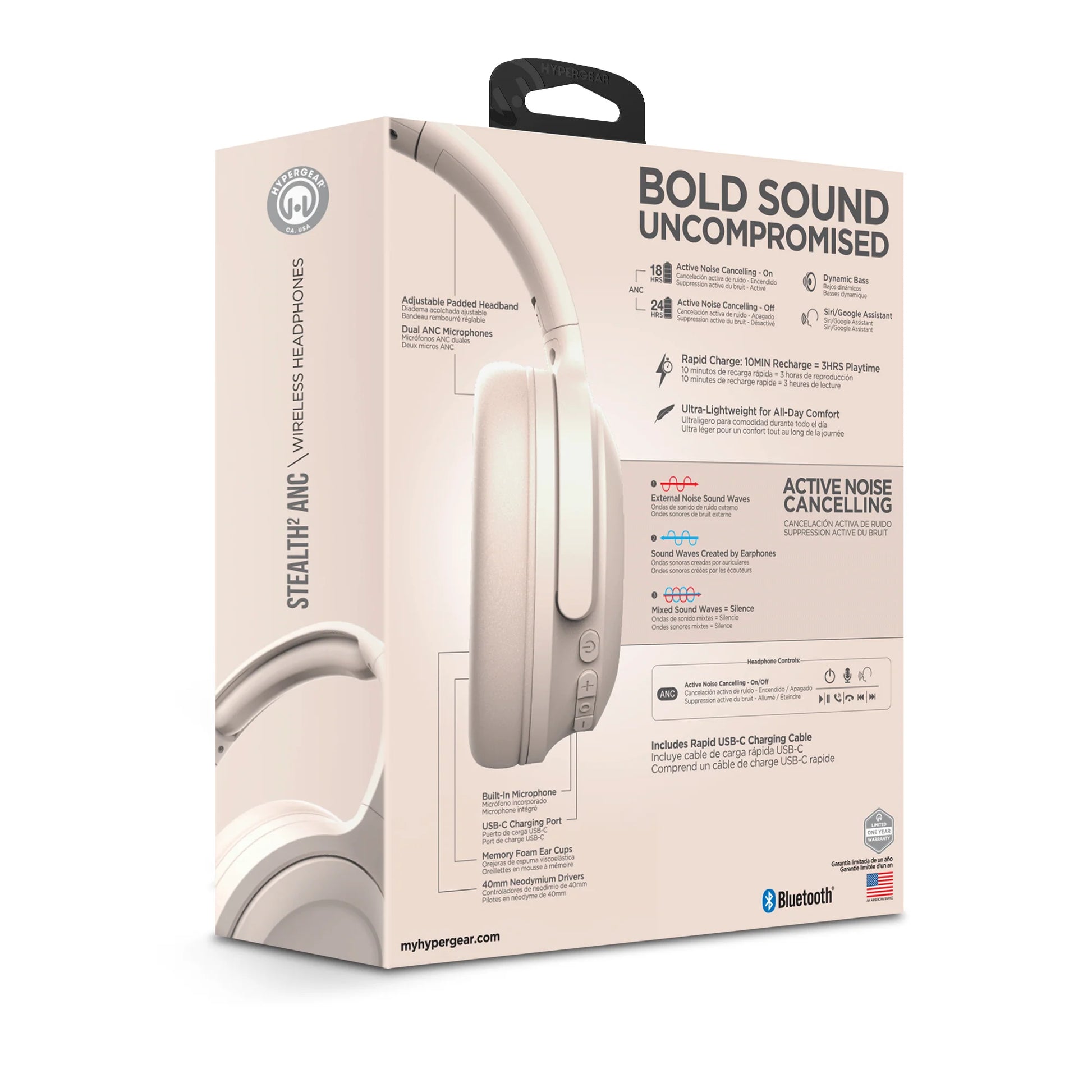 Stealth2 ANC Wireless Headphones