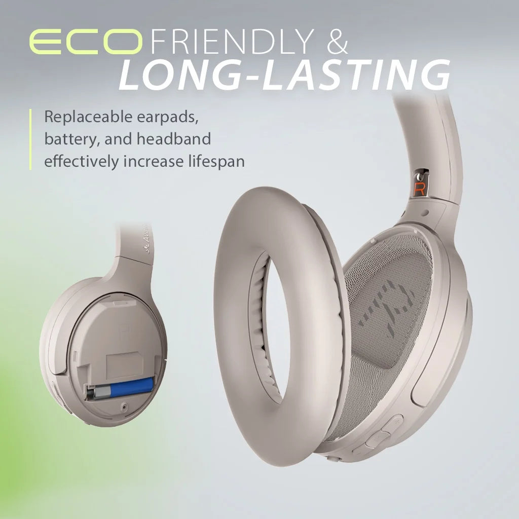 Eon - Bluetooth Headphones with Detachable Noise-Canceling Mic & Charging Stand
