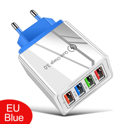 EU/US Plug USB Charger Quick Charge 3.0 for Phone Adapter for Iphone 12 Pro Max Tablet Portable Wall Mobile Charger Fast Charger