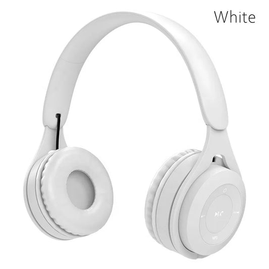 Headphones Kids Wireless Bluetooth Earphones Stereo Foldable Helmets Gaming Headsets Over-Ear Headphones for Android Ios