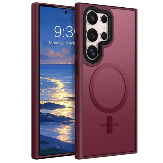 For Samsung Galaxy S26 S25 Ultra S24 S23 S22 Frosted Case Mag Safe Shockproof