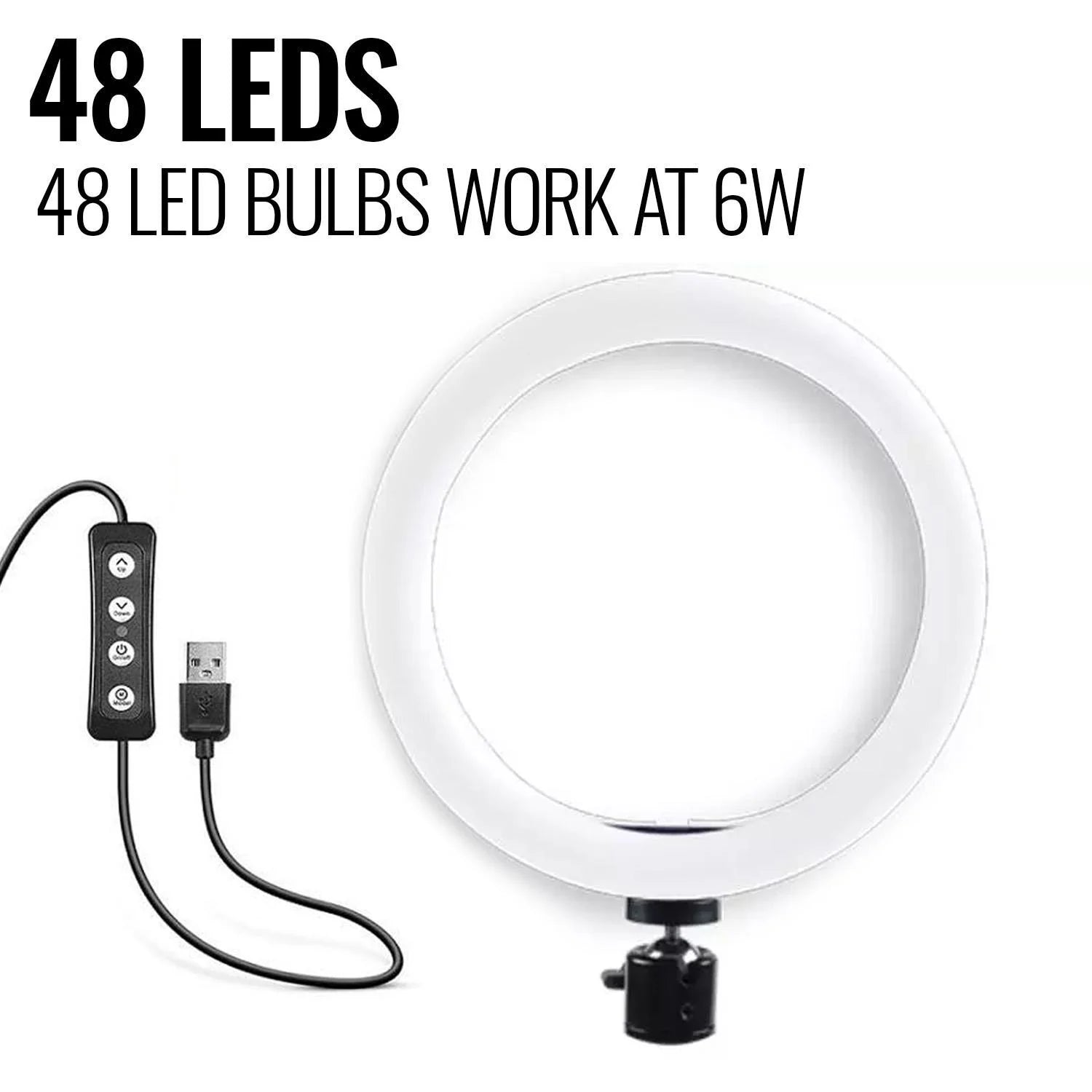 LED Ring Light with Stand for Makeup Photography Video for Iphone Selfie Stream