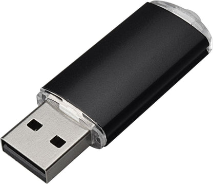 5 Pack 2GB USB 2.0 Flash Drive Memory Stick Thumb Drives (5 Mixed Colors: Black Blue Green Red Silver)