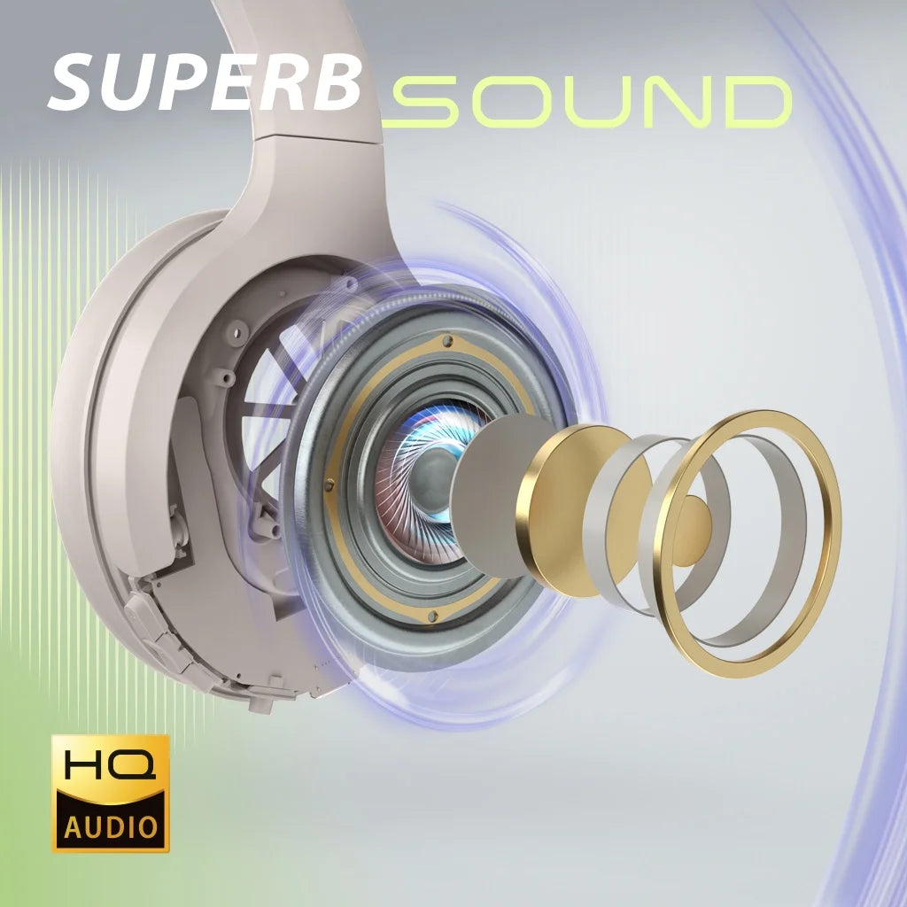 Eon - Bluetooth Headphones with Detachable Noise-Canceling Mic & Charging Stand