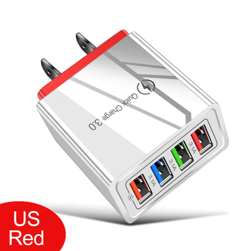 EU/US Plug USB Charger Quick Charge 3.0 for Phone Adapter for Iphone 12 Pro Max Tablet Portable Wall Mobile Charger Fast Charger