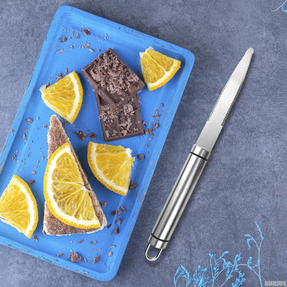 Grapefruit Knife with Curved Serrated Blade Fruit Slicer and Cutter for Oranges Kitchen Gadget Stainless Steel Small Knife for Home
